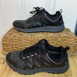 💦 Magellan Outdoors Waterproof Women’s 8 Gray/Violet Sneaker Lace Up Shoes